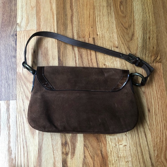 Stuart Weitzman Brown Suede Handbag - Picture 2 of 4